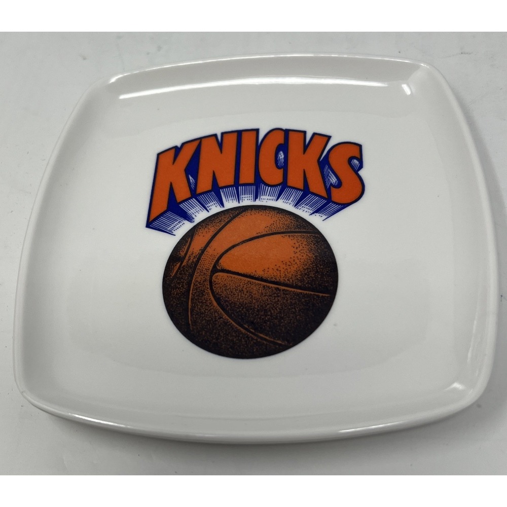 New York Knicks Candy Dish Catch All Melamine Made In Italy Ashtray Vintage